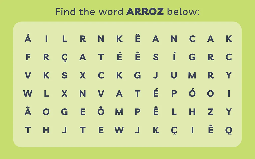 Word search puzzles featuring European Portuguese vocabulary