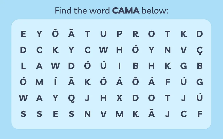 Word search page spread